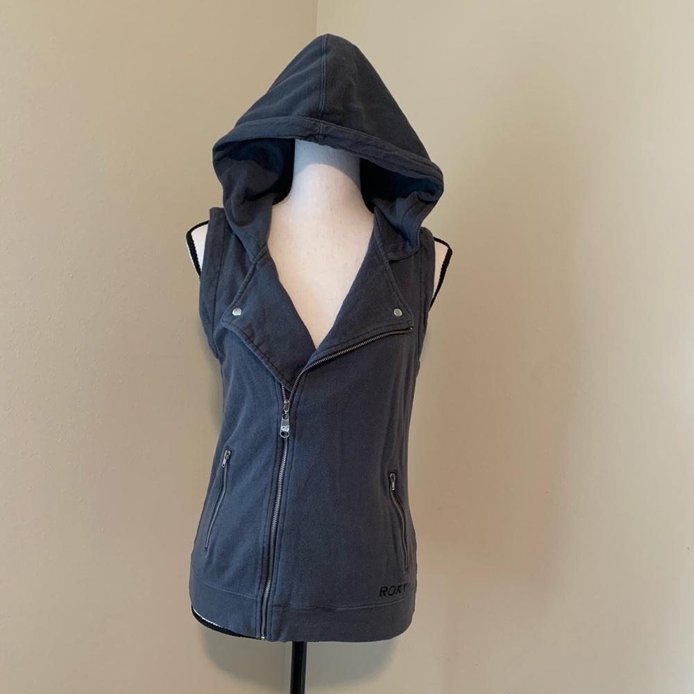 Roxy zip up hoodie vest